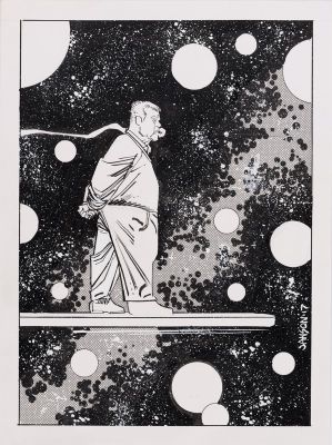 Klaus Janson | Hommage to Jack Kirby: Silver Surfer, Personal Work Penciler: Klaus Janson - Inker: Klaus Janson, 2017 | Philippe Labaune Gallery