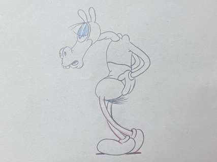 Frank Tashlin | Columbia Color Rhapsodies (1930’s) - Original drawing, The Horse (Very Rare) | Catawiki