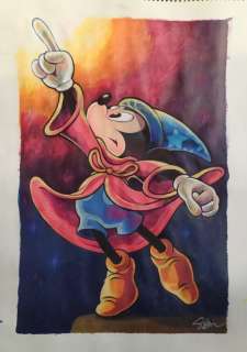 Sergio Garrido | Fantasia, Mickey Mouse - Signed Original drawing by Sergio Garrido - Exemplaire unique | Catawiki