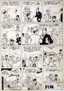 Tillieux | Marc Jaguar, planche de fin n°46 Ã  l’encre d… | Millon