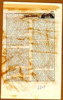 THE DIVE, PIRACY #2, Text Story (1954-1955) | Russ Cochran