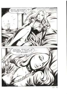 Giovanni Romanini | Zora la Vampira n. 17 - Giovanni Romanini - Tavola Originale Erotica "Nascaz" - Page volante - Exemplaire unique - (1974) | Catawiki