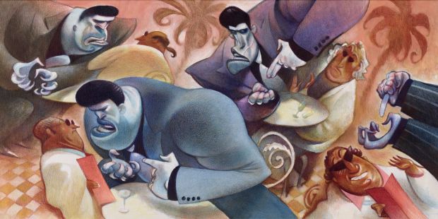 Carter Goodrich | Mob Pitches in Hollywood - The Hollywood Reporter Magazine, 1998 | Philippe Labaune Gallery