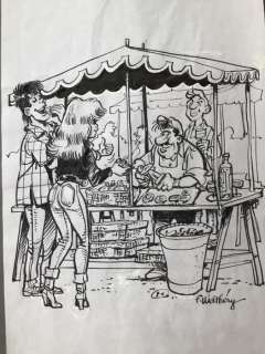 Walthéry, François | Walthéry, François - Dessin original - Rubine - (2008) | Catawiki