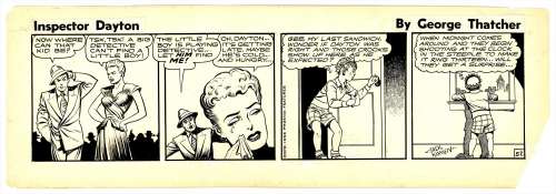 Kamen - INSPECTOR DAYTON #52 Daily Strip (c. 1949) | Russ Cochran