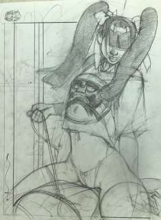 Michetz, Marc | Michetz - Dessin original - Â«Â Frottements IntimesÂ Â» - Format 29 x 40 cm. - (2020) | Catawiki