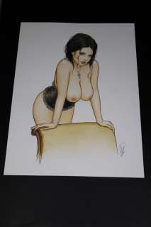 Paturaud | Paturaud, Laurent - Dessin original - Pin-up couleur "Look at my eyes" | Catawiki