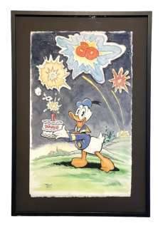 Patrick Block | Original Watercolour by Patrick Block - Hitting 80 With a Bang! - EO - (2014) | Catawiki