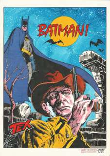 Larry Camarda | Batman, Tex - Larry Camarda - illustrazione originale "Mash up Comics" - Exemplaire unique - (2017) | Catawiki