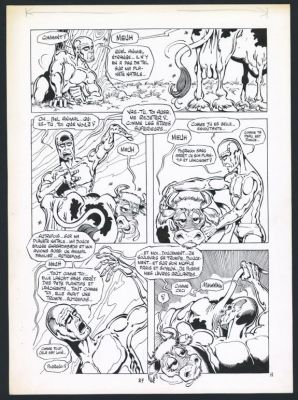 Marcel Gotlib | Planche originale n°11 pour l’histoire complète La saga du patineur d’argent en 13 pages - Tome 3 - Rhââ Lovely | Daniel Maghen