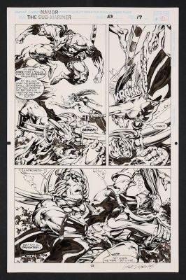 Geof Isherwood | Original Art from Namor the Sub-Mariner #53 (1994) Page 22 Pencils and Inks by Geof Isherwood | mycomicshop.com (Buy It Now)