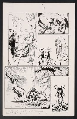 Mark Pennington, Karl Moline | Original Art from Avengers Arena #13 (2013) Page 5 Pencils by Karl Moline, Inks by Mark Pennington | mycomicshop.com