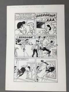 De Moor, Bob | De Moor, Bob - Planche originale - Barelli et le nez de Cléops - (1975) | Catawiki