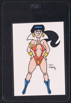 Vampirella Sketch Card by Fred Hembeck | mycomicshop.com