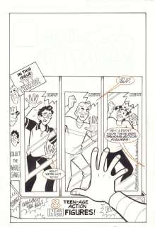 Fernando Ruiz, Rich Koslowski - archie‘s weird mysteries #22 cover - archie and the gang trapped as figures - 2002 signed