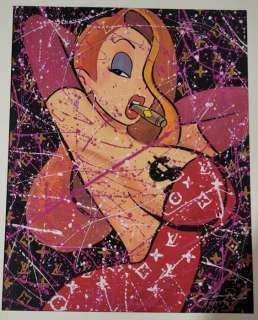 Leonardo Di Matteo | Disney - Jessica Rabbit Large format pop art painting by Leonardo Di Matteo - 50 x 40 cm - (2020) | Catawiki