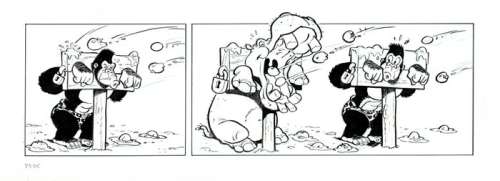 Wil Raymakers & Thijs Wilms | Boes - Originele strook uit Boes Integraal 14 - Formaat: 43 x 15 cm. | Catawiki