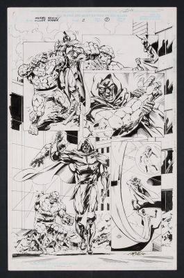 Sal Velluto, Steve Geiger | Original Art from Silver Surfer: Loftier Than Mortals #2 (1999) Page 9 Pencils by Sal Velluto, Inks by Steve Geiger | mycomicshop.com