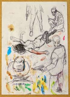 Tanino Liberatore | Tanino Liberatore - Dessin original - "Croquis scénario" - Exemplaire unique | Catawiki