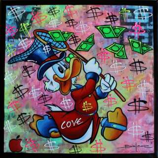 Brisan Gabriel | Catching Money - Signed Original Acrylic on canvas by Brisan Gabriel - 50 x 50 cm (2022) | Catawiki