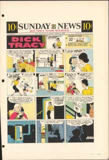 Gould - DICK TRACY, Sunday Color Proof (10/06/1957) | Russ Cochran