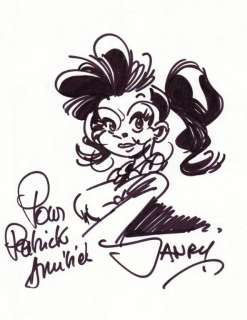 Janry. Dessin original dédicacé Le petit Spirou | BDEnchères