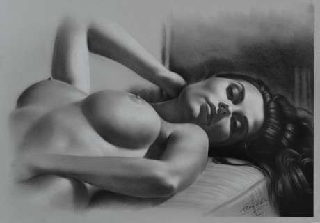 Denis Prenzel | DP - Original drawing - karo - Size: 29,7 x 42 cm - Page volante - Exemplaire unique - (2022) | Catawiki