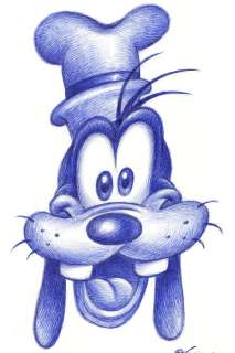 Joan Vizcarra | Goofy Close-Up - Original Drawing - Joan Vizcarra - Pen Art - Original Artwork | Catawiki