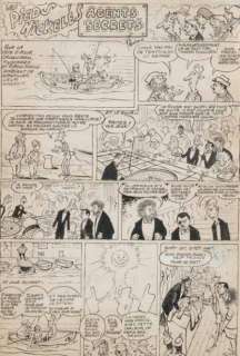 Pellos | Â«Les Pieds NickelésÂ» Encre de Chine pour la première planche de | Tessier Sarrou