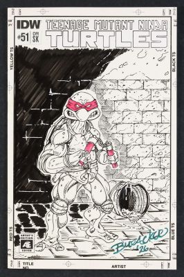 Todd Buracker on Teenage Mutant Ninja Turtles #51Sk | Michelangelo Sketch | mycomicshop.com
