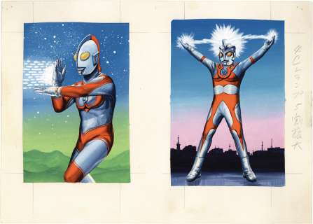 Hand-Drawn Color Hanken Illustration Ultraman A, The Return Of Ultraman | Mandarake (Big Web)