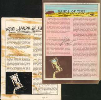 SANDS OF TIME, WEIRD SCIENCE #13, Text Story, 2 Pcs. (1950) | Russ Cochran