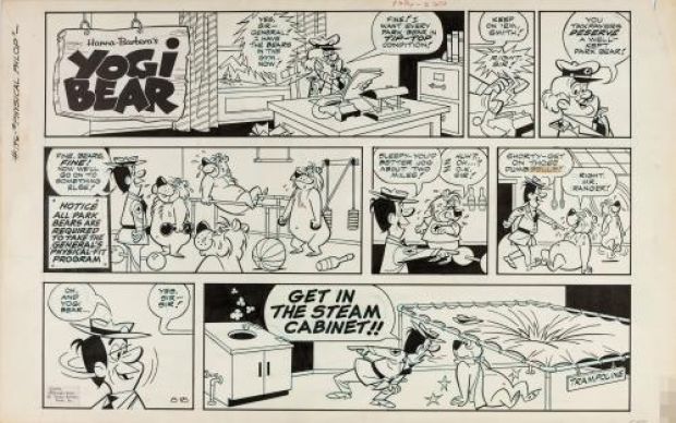 Gene Hazelton | Yogi Bear, Sunday page du 18 août 1973 | Galerie 9ème Art