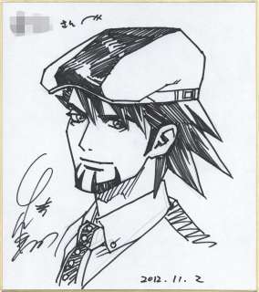 Masakazu Katsura Hand-Drawn Shikishi TIGER AND BUNNY Kotetsu T. Kaburagi | Mandarake (Big Web)