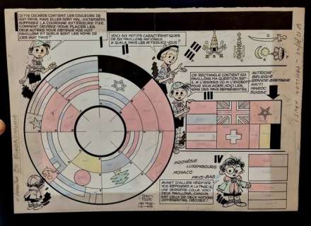 Paape | Paape, Eddy - Planche originale - Geai et Mowgli - journal Spirou (années 1960) | Catawiki