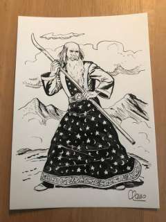 Scholz, Claus | De Rode Ridder - Originele tekening - De Rode Ridder - Merlijn - Page volante | Catawiki