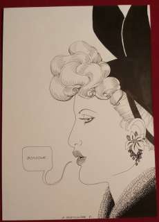 Goetzinger, Annie | Goetzinger, Annie - Dessin original - Bonjour - (1981) | Catawiki