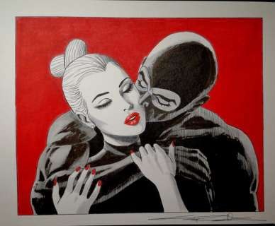 Giuseppe Candita | Giuseppe Candita - illustrazione originale "Eva Kant e Diabolik " | Catawiki