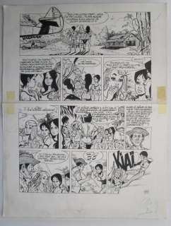 Renaud | Renaud - Originele pagina - Brelan de Dames 2 - Safari dans l’enfer vert - (1983) | Catawiki