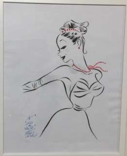 A. Lapone | Lapone, Antonio - Dessin original - Lady in white | Catawiki