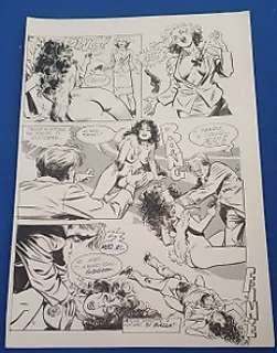 Mauro Laurenti | Mauro Laurenti - supllemento Flash N° 20 - Planche originale - Esplosivo - Page volante - (1989) | Catawiki