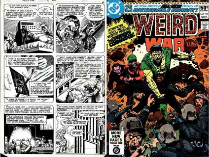 John Celardo, Pat Broderick - weird war tales #93 p 3 (sold live on ‘dueling dealers of comic art‘ episode #31 podcast on 8-14-2021(re-watch this funny art selling show here)