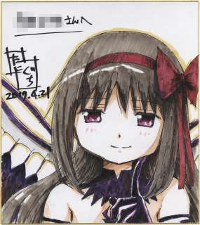Junichiro Taniguchi Hand-Drawn Color Shikishi " Puella Magi Madoka Magica - The Movie [New] Rebellion Story" | Mandarake (Big Web)