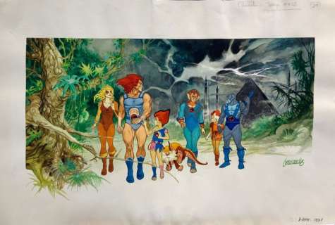 Fernández, Fernando | Fernández, Fernando - Original colour drawing - Thunder Cats - (1985) | Catawiki