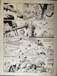 Van Liemt, Simon | Van Liemt, Simon - Planche originale - Les Nouvelles Enquêtes de Ric Hochet T6 - Le Tiercé de la Mort - (2022) | Catawiki