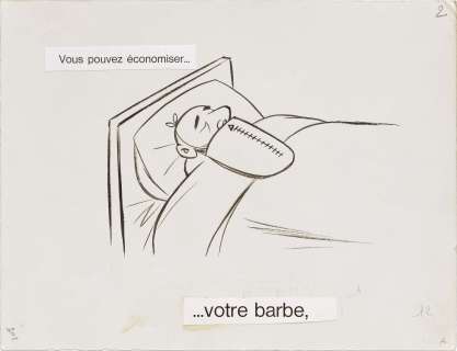 Chaval, Ivan Le Louarn Dit (1915-1968) | Vous pouvez économiser... votre barbe. | Fauve Paris