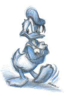 Joan Vizcarra | Donald Duck: - Aw, Nuts! - Original Drawing - Joan Vizcarra - Pencil Art - Original Artwork | Catawiki