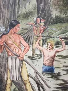 Ersel | Ersel - Originele tekening in kleur - Cover - Silberpfeil 41 - Der Sumpf - (2016) | Catawiki