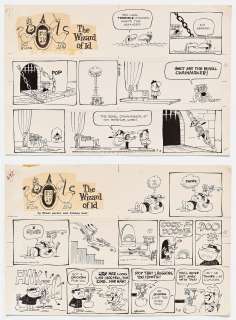 Lot of Two ’’Wizard of Id’’ Sunday Comic Strips from 1966 | Nate Sanders