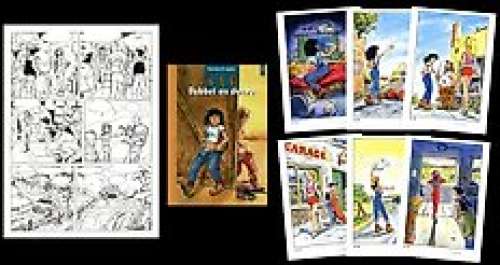 Bosschaert, Jan | Bosschaert, Jan - Originele pagina + luxe album + 6x ex-libris - Sam - Dubbel en dwars - (2022) | Catawiki